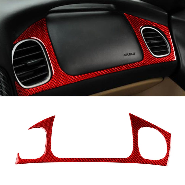 Carbon Fiber Car Front Passenger Seat Air Outlet Sticker for Chevrolet Corvette C5 1998-2004, Left Drive(Red) - Car Interior Mouldings by buy2fix | Online Shopping UK | buy2fix
