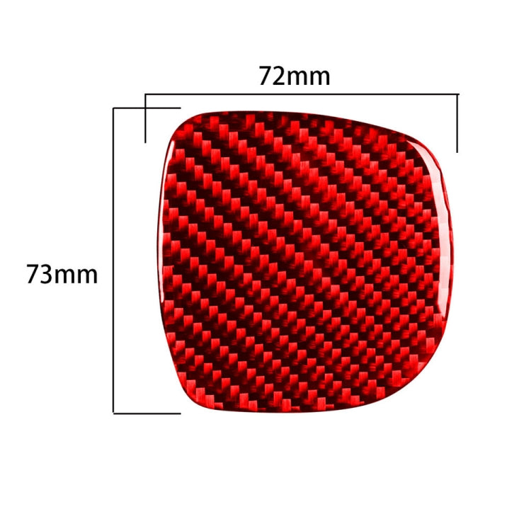 Carbon Fiber Car Cup Holder Sticker for Chevrolet Corvette C5 1998-2004, Left Drive (Red) - Car Interior Mouldings by buy2fix | Online Shopping UK | buy2fix
