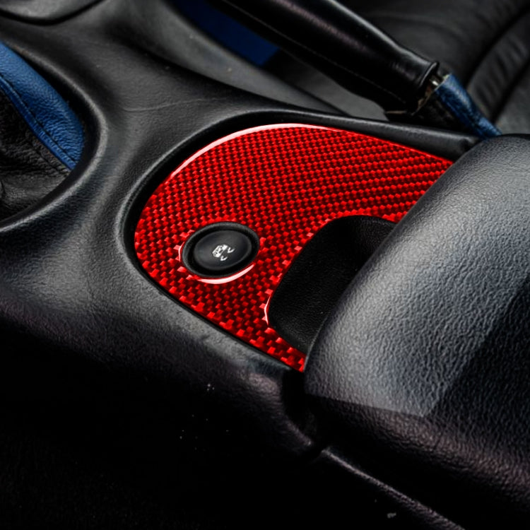 Carbon Fiber Car Lower Console Sticker for Chevrolet Corvette C5 1998-1999, Left Drive(Red) - Car Interior Mouldings by buy2fix | Online Shopping UK | buy2fix