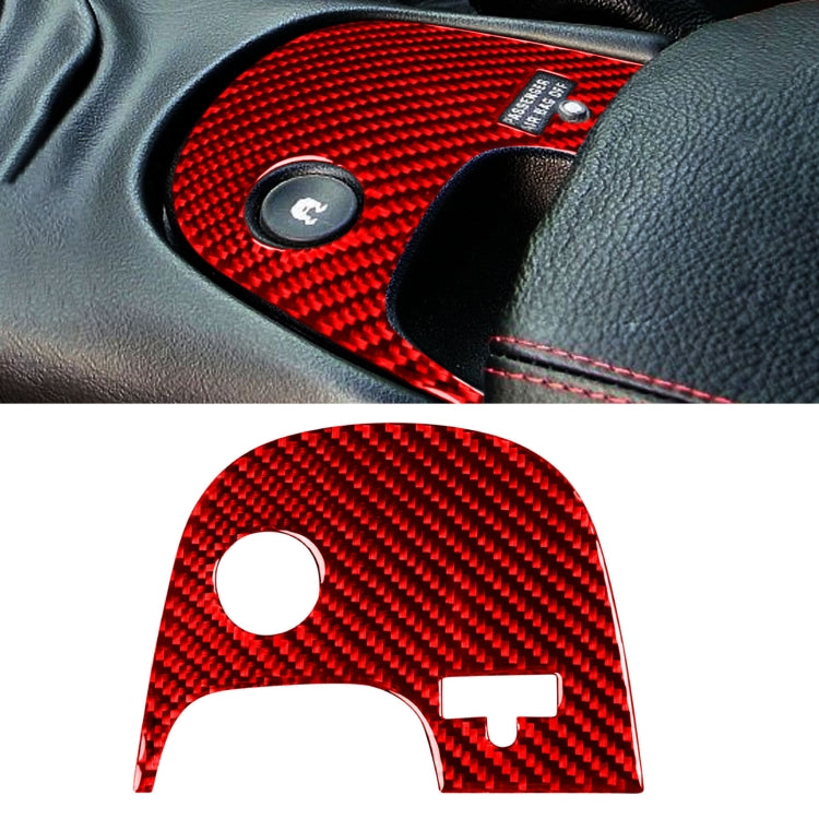 Carbon Fiber Car Lower Console Sticker for Chevrolet Corvette C5 2000-2004, Left Drive (Red) - Car Interior Mouldings by buy2fix | Online Shopping UK | buy2fix