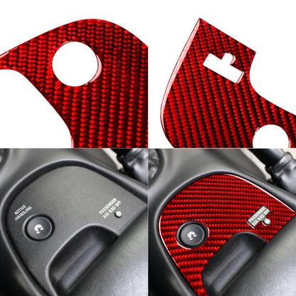 Carbon Fiber Car Lower Console Sticker for Chevrolet Corvette C5 2000-2004, Left Drive (Red) - Car Interior Mouldings by buy2fix | Online Shopping UK | buy2fix