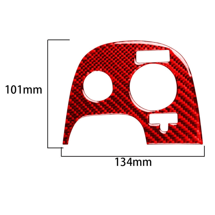 Carbon Fiber Car Traction Control Sticker for Chevrolet Corvette C5 2000-2004, Left Drive (Red) - Car Interior Mouldings by buy2fix | Online Shopping UK | buy2fix