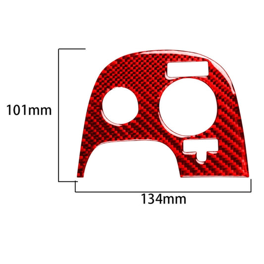 Carbon Fiber Car Traction Control Sticker for Chevrolet Corvette C5 2000-2004, Left Drive (Red) - Car Interior Mouldings by buy2fix | Online Shopping UK | buy2fix
