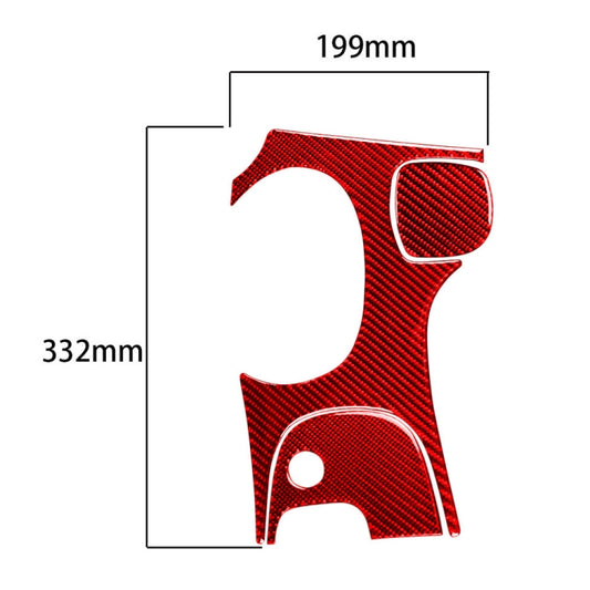 3 in 1 Carbon Fiber Car Gear Panel Sticker Kits A for Chevrolet Corvette C5 1998-2004, Left Drive (Red) - Car Interior Mouldings by buy2fix | Online Shopping UK | buy2fix
