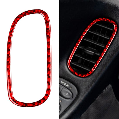 2 in 1 Car Carbon Fiber Driver Side Air Vent Sticker for Chevrolet Corvette C5 1998-2004, Left Drive(Red) - Car Interior Mouldings by buy2fix | Online Shopping UK | buy2fix