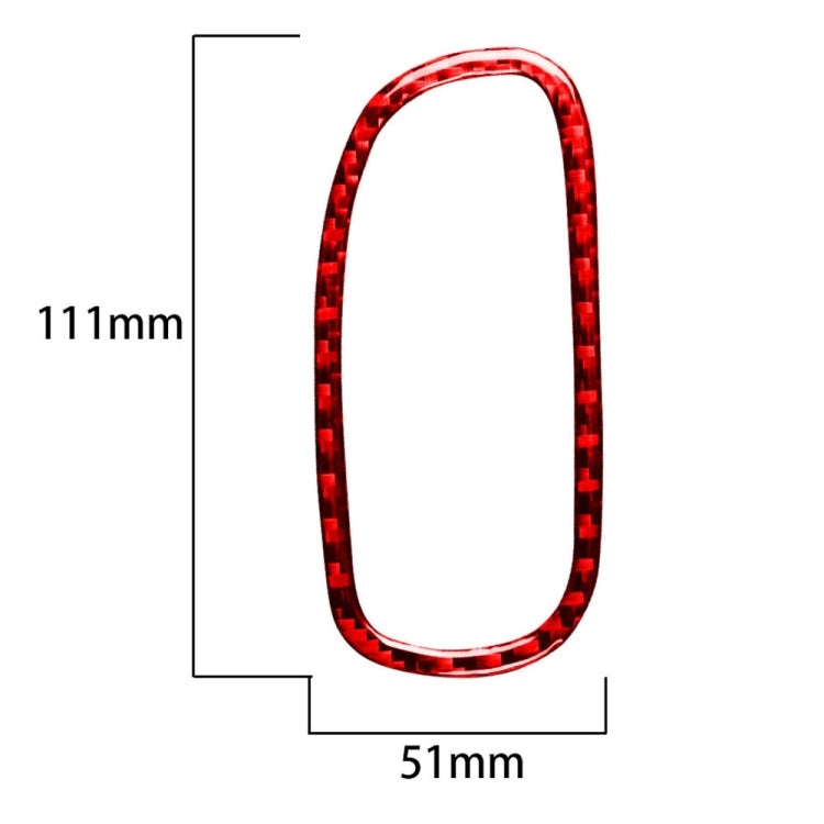 2 in 1 Car Carbon Fiber Driver Side Air Vent Sticker for Chevrolet Corvette C5 1998-2004, Left Drive(Red) - Car Interior Mouldings by buy2fix | Online Shopping UK | buy2fix