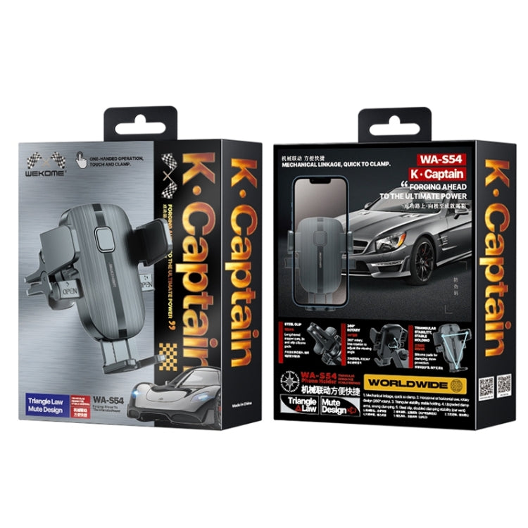 WK WA-S54 K Captain Speed Series Mechanic Car Air Outlet Holder(Black) - Universal Car Holders by WK | Online Shopping UK | buy2fix