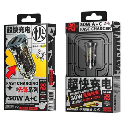 WK WP-C41 Vanguard Series 30W USB + Type-C Car Charger - Car Charger by WK | Online Shopping UK | buy2fix
