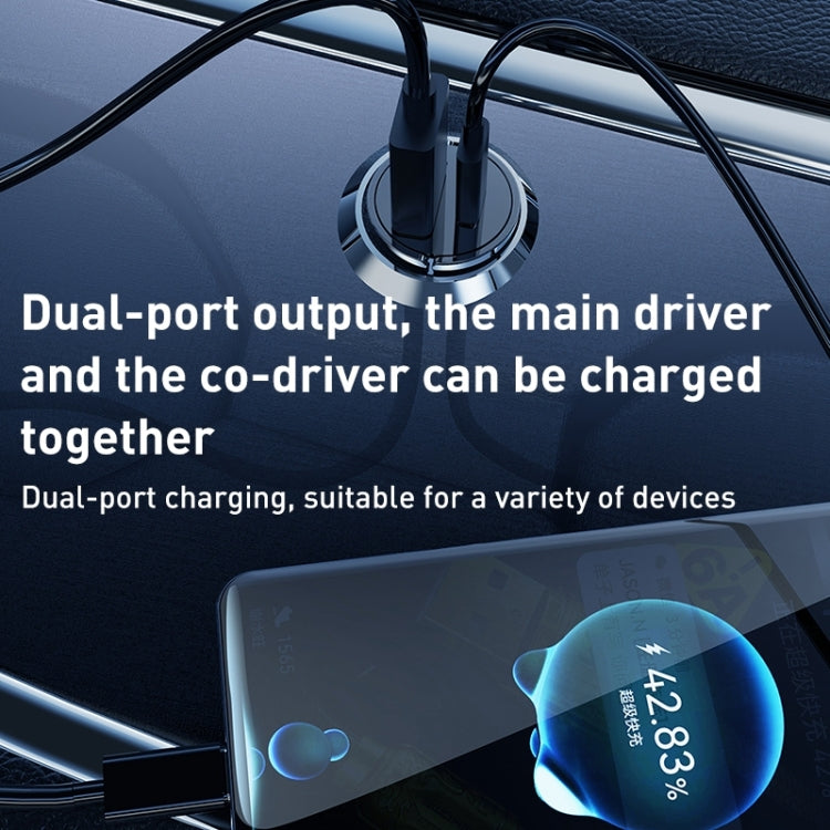 WK WP-C38 Mini PD20W USB + Type-C Car Charger - Car Charger by WK | Online Shopping UK | buy2fix