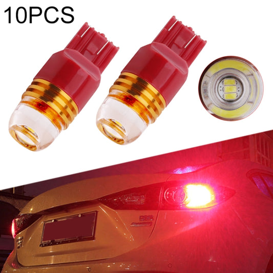 10pcs T20 3157 DC12V / 0.24W / 0.02A / 60LM Car LED Brake Light, Shell Random Color Delivery (Red Light) - Brake Lights by buy2fix | Online Shopping UK | buy2fix