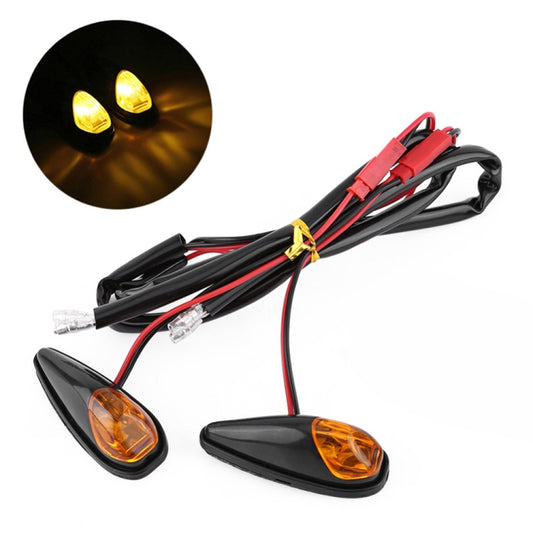 2pcs SL QGD Motorcycle 5W Turn Signal Light (Black) - Turn Signal by buy2fix | Online Shopping UK | buy2fix