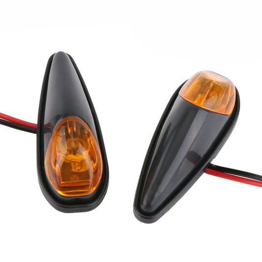 2pcs SL QGD Motorcycle 5W Turn Signal Light (Black) - Turn Signal by buy2fix | Online Shopping UK | buy2fix