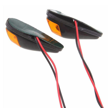 2pcs SL QGD Motorcycle 5W Turn Signal Light (Black) - Turn Signal by buy2fix | Online Shopping UK | buy2fix