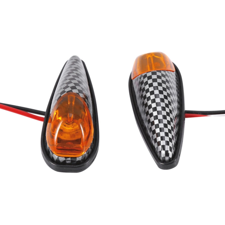 2pcs SL QGD Motorcycle 5W Turn Signal Light (Carbon Fiber Black) - Turn Signal by buy2fix | Online Shopping UK | buy2fix