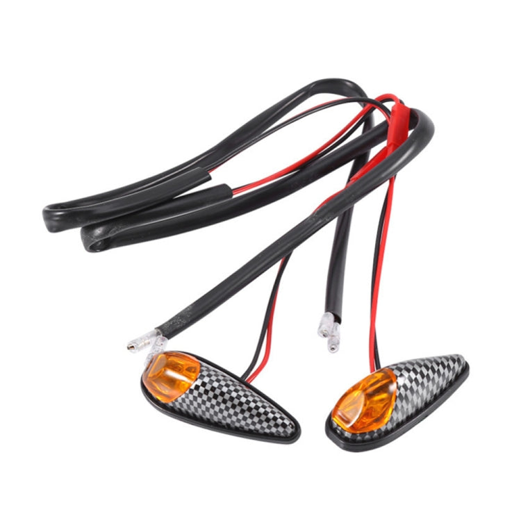 2pcs SL QGD Motorcycle 5W Turn Signal Light (Carbon Fiber Black) - Turn Signal by buy2fix | Online Shopping UK | buy2fix