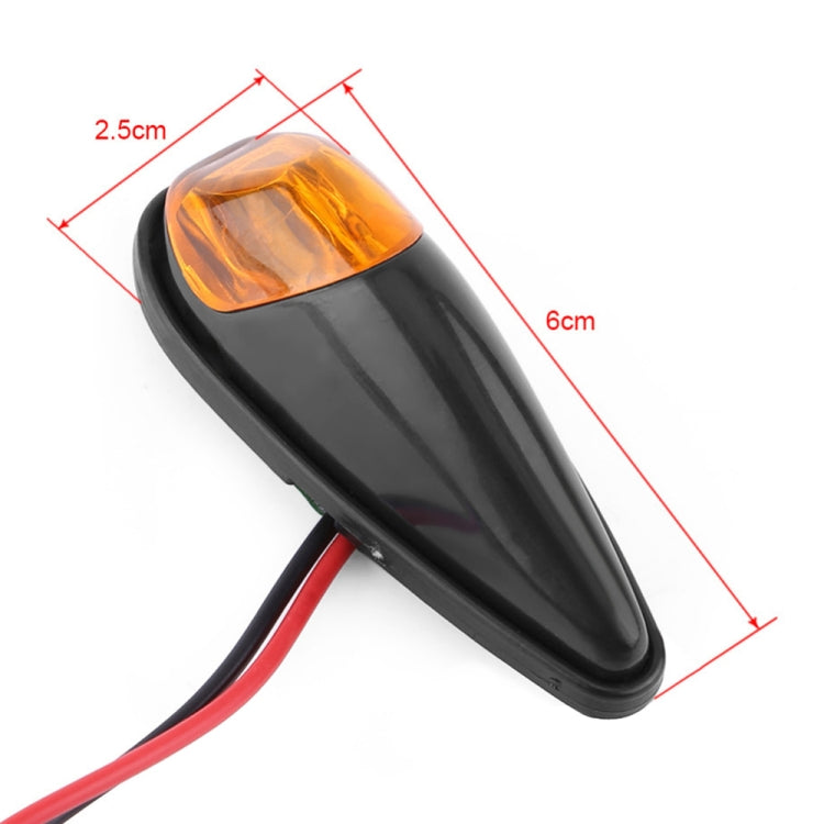 2pcs SL QGD Motorcycle 5W Turn Signal Light (Carbon Fiber Black) - Turn Signal by buy2fix | Online Shopping UK | buy2fix