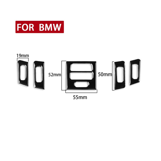 For BMW 3 Series E90/E92/E93 2005-2012 5pcs High Profile Car Air Conditioner Air Outlet Decorative Sticker, Left and Right Drive Universal - Car Interior Mouldings by buy2fix | Online Shopping UK | buy2fix