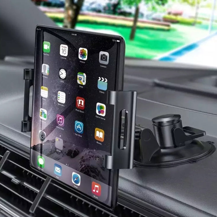 Car Dashboard Tablet Holder PU Suction Cup Windshield Bracket - Universal Car Holders by buy2fix | Online Shopping UK | buy2fix