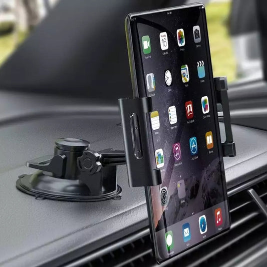 Car Dashboard Tablet Holder PVC Suction Cup Windshield Bracket + Tray - Universal Car Holders by buy2fix | Online Shopping UK | buy2fix