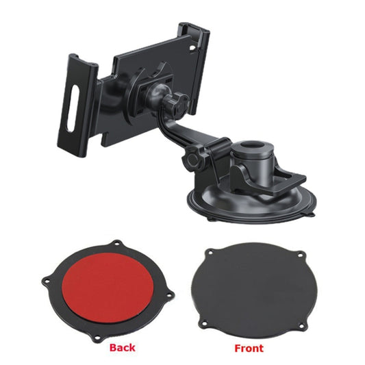 Car Dashboard Tablet Holder PVC Suction Cup Windshield Bracket + Tray - Universal Car Holders by buy2fix | Online Shopping UK | buy2fix