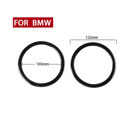For BMW 3 Series E90 2008-2012 2pcs Car Universal Horn Circle Decorative Sticker, Left and Right Drive Universal - Car Interior Mouldings by buy2fix | Online Shopping UK | buy2fix