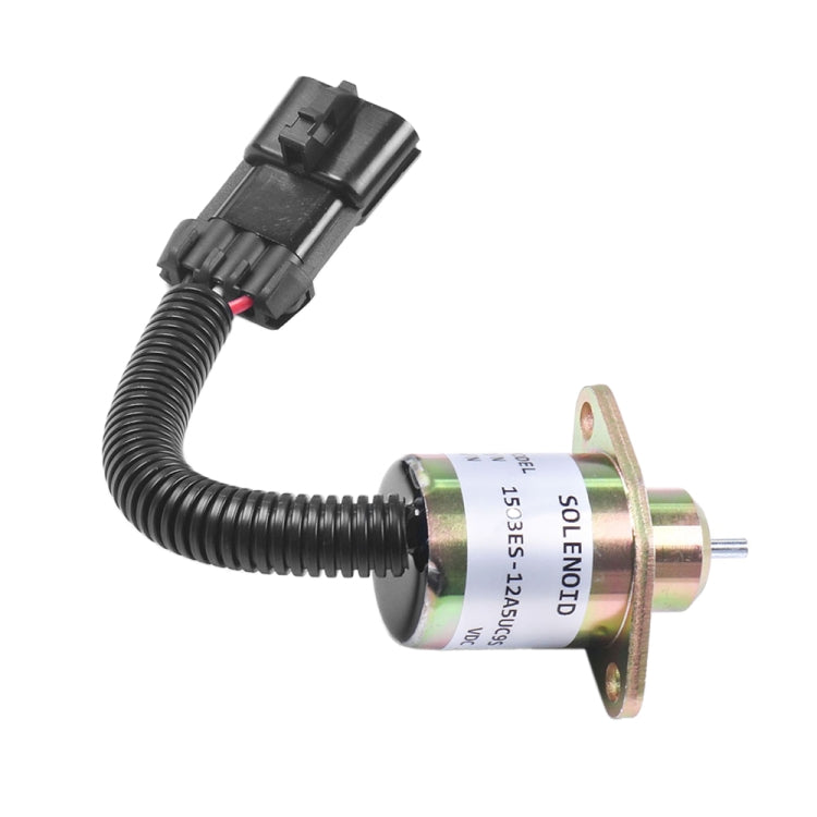 Excavator Fuel Shutdown Shut Off Solenoid Valve for Kubota V1505 R90 1503ES-12A5UC9S - Engine Fittings by buy2fix | Online Shopping UK | buy2fix
