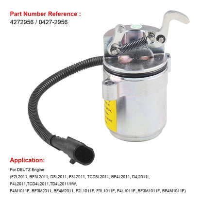 Fuel Shutdown Shut Off Solenoid Valve for Deutz Engine 04272956 6686715 - Engine Fittings by buy2fix | Online Shopping UK | buy2fix