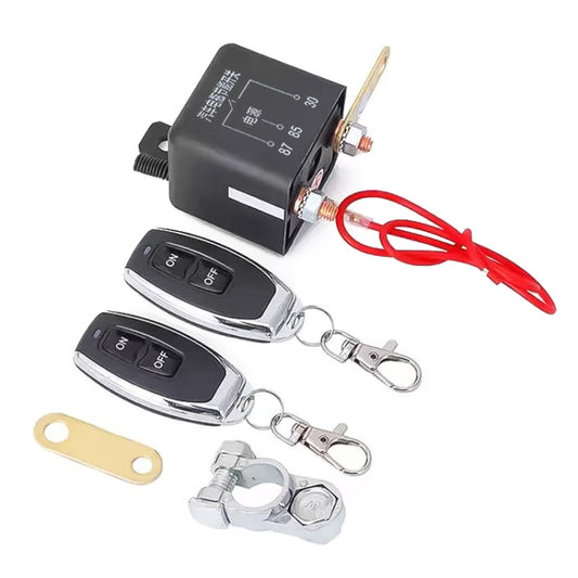12V 200A Car Battery Remote Control Negative Breaker with 2 Remote Control - Relays by buy2fix | Online Shopping UK | buy2fix