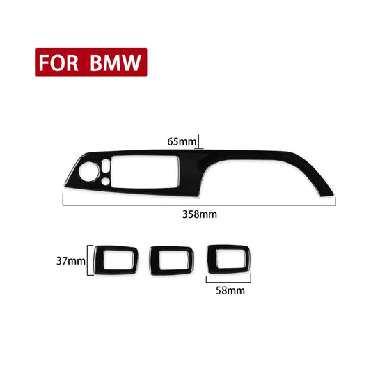 For BMW 3 Series E90/320i/325i 2005-2012 Car Left Drive Window Lifting Panel with Folding Key Decorative Sticker, Diameter: 35.8cm - Car Interior Mouldings by buy2fix | Online Shopping UK | buy2fix