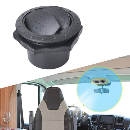 Universal 60mm Round AC Air Outlet Vent for RV Bus Boat Yacht Auto Air Conditioner Vent Replacement Parts Car Accessories(Black) - Air Conditioning System by buy2fix | Online Shopping UK | buy2fix