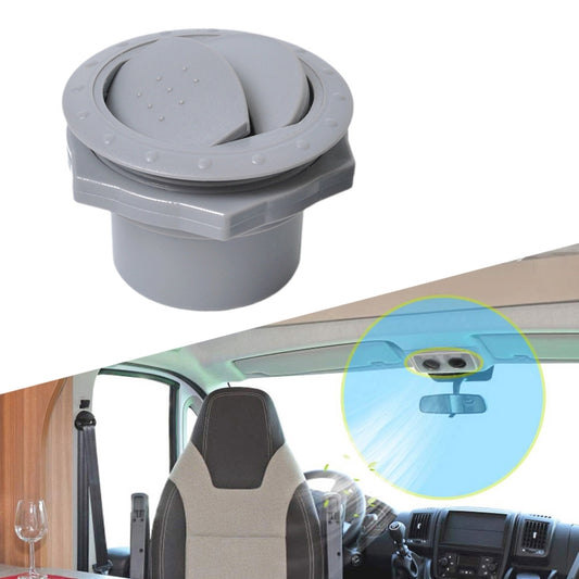 Universal 60mm Round AC Air Outlet Vent for RV Bus Boat Yacht Auto Air Conditioner Vent Replacement Parts Car Accessories(Grey) - Air Conditioning System by buy2fix | Online Shopping UK | buy2fix