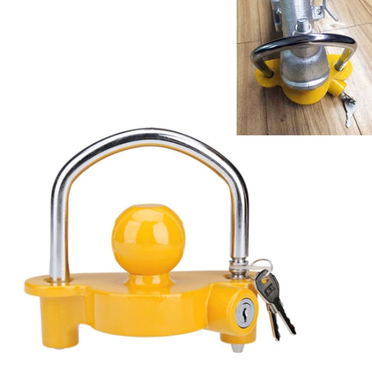 Universal Trailer Ball Hitch Coupler Lock Adjustable Trailer U Shape Coupling Lock, Random Color Delivery - Locks & Hasps by buy2fix | Online Shopping UK | buy2fix
