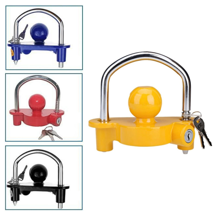Universal Trailer Ball Hitch Coupler Lock Adjustable Trailer U Shape Coupling Lock, Random Color Delivery - Locks & Hasps by buy2fix | Online Shopping UK | buy2fix