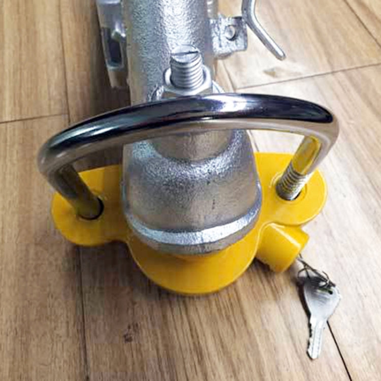 Universal Trailer Ball Hitch Coupler Lock Adjustable Trailer U Shape Coupling Lock, Random Color Delivery - Locks & Hasps by buy2fix | Online Shopping UK | buy2fix