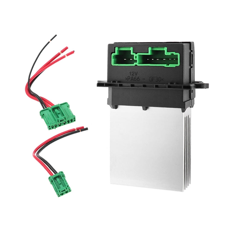 Car Heater Blower Fan Resistor + Connector / Wire 6441.L2 7701207718 for Citroen / Peugeot / Renault - Air Conditioning System by buy2fix | Online Shopping UK | buy2fix