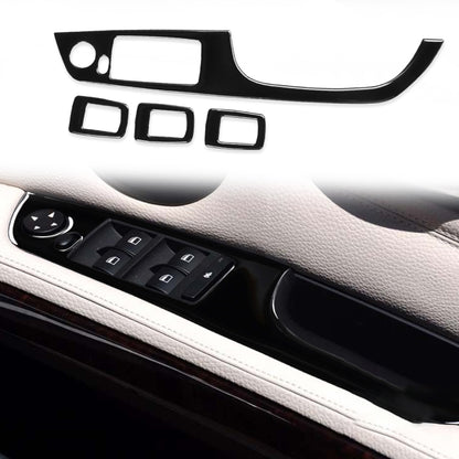 For BMW 3 Series E90/320i/325i 2005-2012 Car Right Drive Window Lifting Panel without Folding Key Decorative Sticker, Diameter: 35.8cm - Car Interior Mouldings by buy2fix | Online Shopping UK | buy2fix