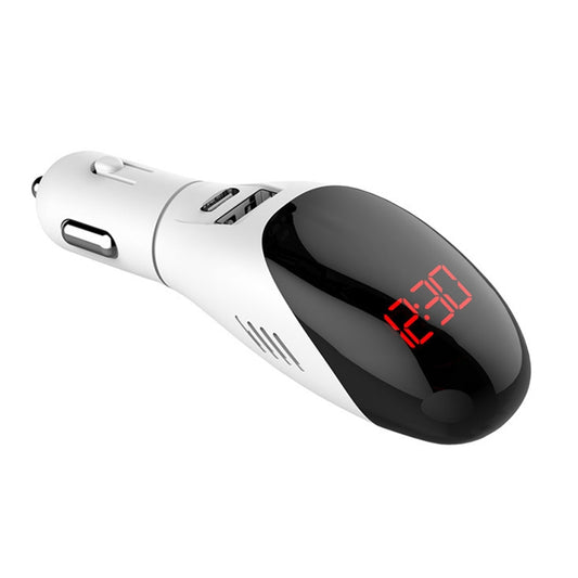 Multifunctional Formaldehyde Removal Air Purifier QC3.0 Car Phone Charger Display Screen (White) by buy2fix