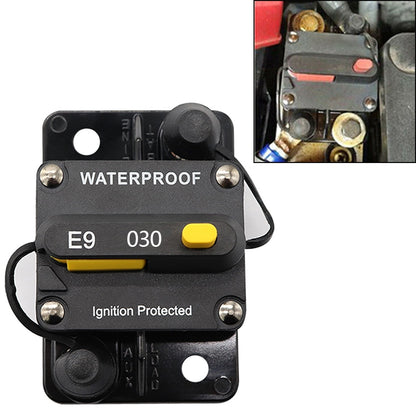 Off-road Vehicle / Automatic 30A Manual Circuit Breaker Overcurrent Protector - Engine Fittings by buy2fix | Online Shopping UK | buy2fix