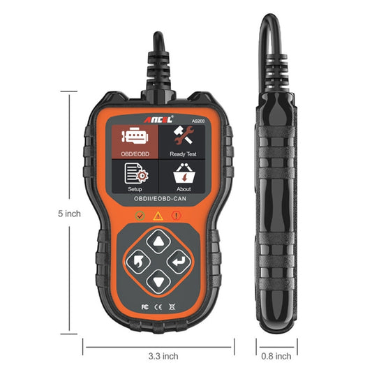 Ancel AS200 Car Engine Tester OBDII Code Reading Card - Code Readers & Scan Tools by buy2fix | Online Shopping UK | buy2fix