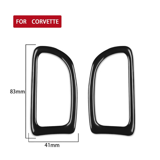 For Chevrolet Corvette C7 2014-2019 Car Dashboard Defogging Vent Decorative Sticker, Left Drive - Car Interior Mouldings by buy2fix | Online Shopping UK | buy2fix