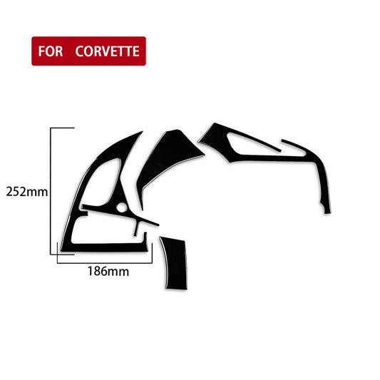 For Chevrolet Corvette C7 2014-2019 Car Left + Middle Air Outlet Panel Decorative Sticker, Left Drive - Car Interior Mouldings by buy2fix | Online Shopping UK | buy2fix