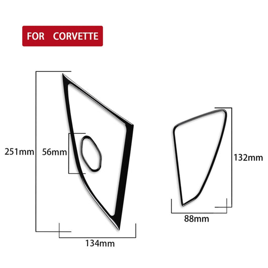 For Chevrolet Corvette C7 2014-2019 Car Door Speaker Decorative Sticker, Left Drive - Car Interior Mouldings by buy2fix | Online Shopping UK | buy2fix
