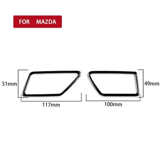 For Mazda 3 Axela 2010-2013 Car Defogging Vent Decorative Sticker, Left Drive - Car Interior Mouldings by buy2fix | Online Shopping UK | buy2fix