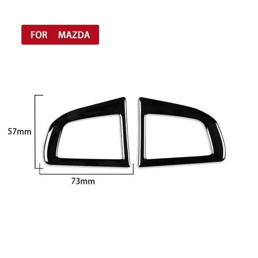 For Mazda 3 Axela 2010-2013 Car Steering Wheel Button Decorative Sticker, Left and Right Drive Universal - Car Interior Mouldings by buy2fix | Online Shopping UK | buy2fix