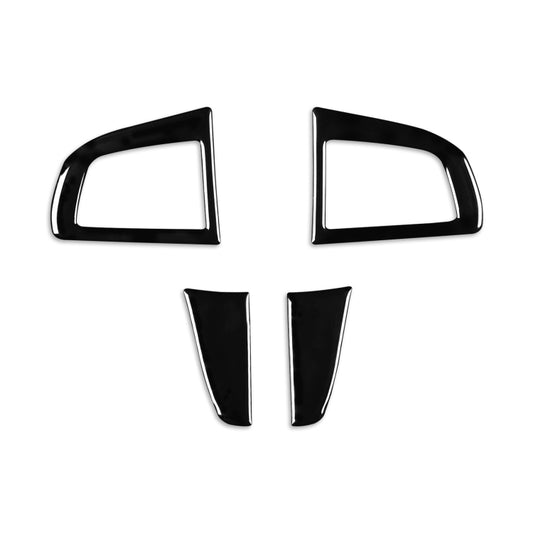 For Mazda 3 Axela 2010-2013 4 in 1 Car Steering Wheel Decorative Sticker, Left and Right Drive Universal - Car Interior Mouldings by buy2fix | Online Shopping UK | buy2fix