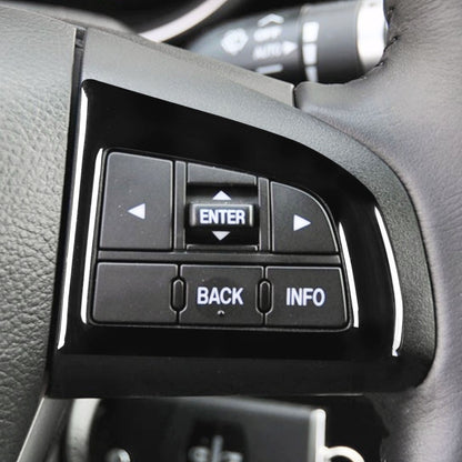 For Mazda 3 Axela 2010-2013 4 in 1 Car Steering Wheel Decorative Sticker, Left and Right Drive Universal - Car Interior Mouldings by buy2fix | Online Shopping UK | buy2fix
