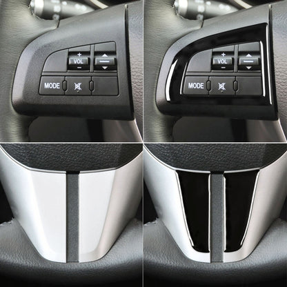 For Mazda 3 Axela 2010-2013 4 in 1 Car Steering Wheel Decorative Sticker, Left and Right Drive Universal - Car Interior Mouldings by buy2fix | Online Shopping UK | buy2fix