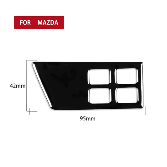For Mazda 3 Axela 2010-2013 Car Headlight Switch Decorative Sticker, Left Drive - Car Interior Mouldings by buy2fix | Online Shopping UK | buy2fix