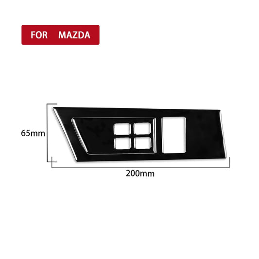 For Mazda 3 Axela 2010-2013 Car Headlight Switch Panel Set Decorative Sticker, Left Drive - Car Interior Mouldings by buy2fix | Online Shopping UK | buy2fix