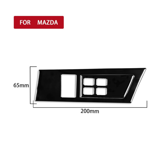 For Mazda 3 Axela 2010-2013 Car Headlight Switch Panel Set Decorative Sticker, Right Drive - Car Interior Mouldings by buy2fix | Online Shopping UK | buy2fix